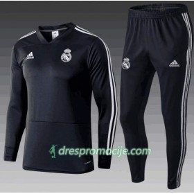 Real Madrid Komplet Sweatshirts Crna 2018/19